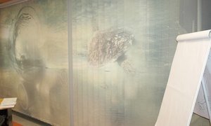K-SYSTEM Vertikaljalousie mit Aufdruck Wien