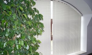 Jalousien K-design für Bogenfenster