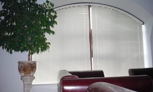 Jalousien K-design für Bogenfenster