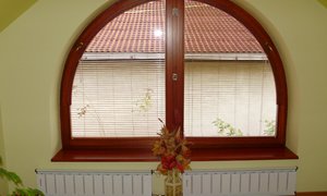 Jalousien K-design für Bogenfenster